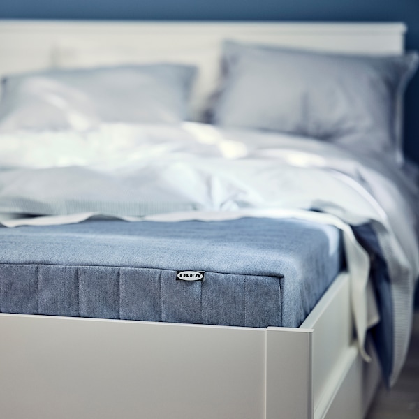 IKEA VADSÖ spring mattress, Twin Firm / Light Blue, Ikea Ireland | 0529MQLCI