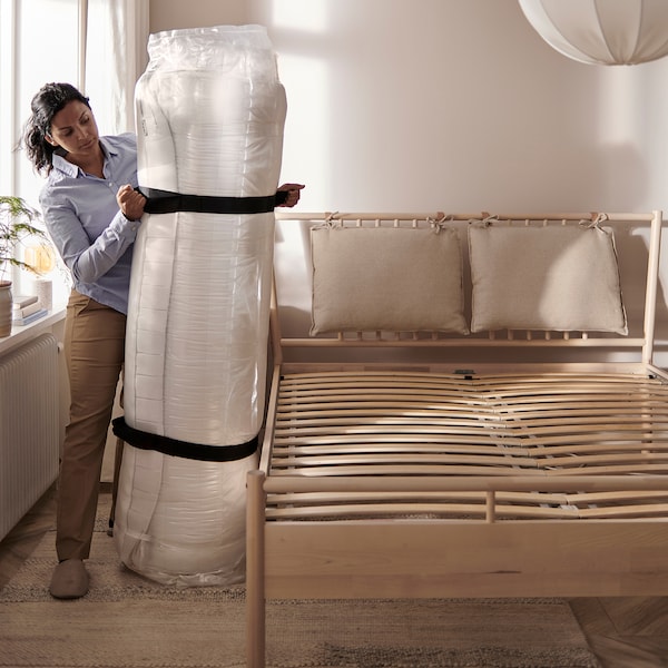 IKEA VALEVÅG pocket spring mattress, firm, Twin White, Ikea Ireland | 1476KGQZC
