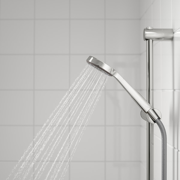 IKEA VALLAMOSSE riser rail with hand shower/outlet, chrome plated, Ikea Ireland | 6835REZHL