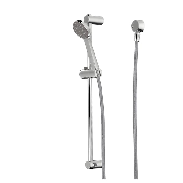 IKEA VALLAMOSSE riser rail with hand shower/outlet, chrome plated, Ikea Ireland | 6835REZHL