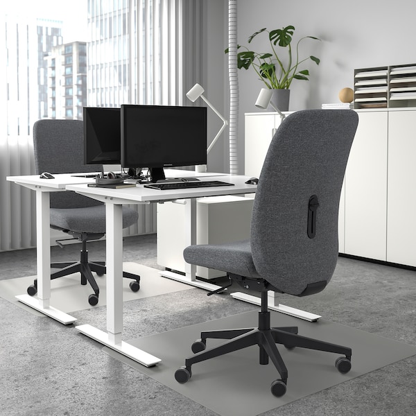 IKEA VALLFJÄLLET office chair, Gunnared gray, Ikea Ireland | 1562XAVJS