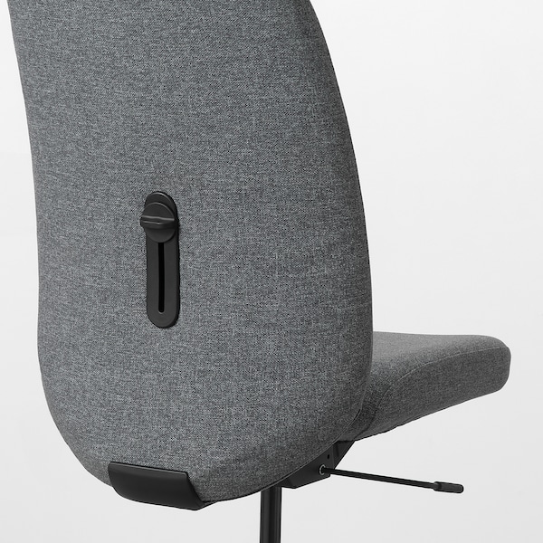 IKEA VALLFJÄLLET office chair, Gunnared gray, Ikea Ireland | 1562XAVJS