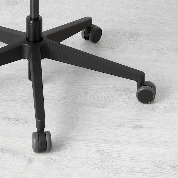 IKEA VALLFJÄLLET office chair with armrests, Gunnared gray, Ikea Ireland | 3784LWKOH