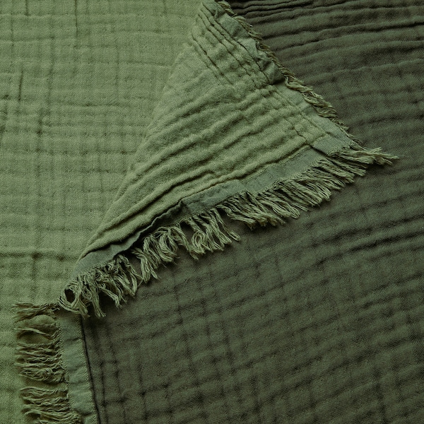 IKEA VALLKRASSING throw, 59x79 in Gray / Green, Ikea Ireland | 3715PDMEV