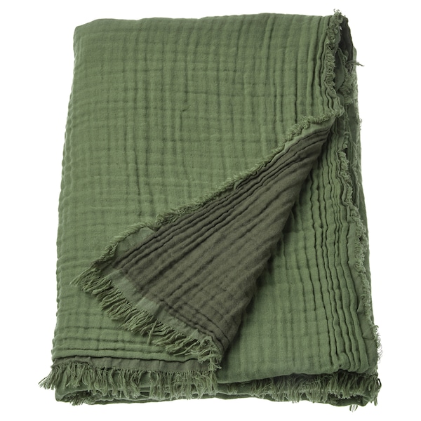 IKEA VALLKRASSING throw, 59x79 in Gray / Green, Ikea Ireland | 3715PDMEV