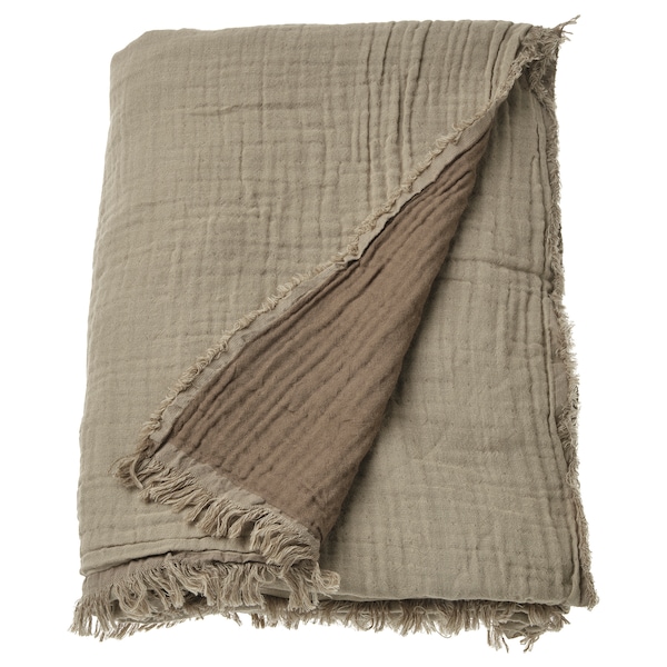 IKEA VALLKRASSING throw, 59x79 in Light Gray / Brown, Ikea Ireland | 7359MCGBH