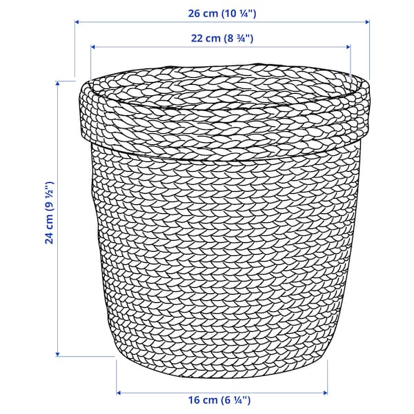 IKEA VALLMOFRÖN plant pot, seagrass, 7 ½ in, Ikea Ireland | 4183RCFXS