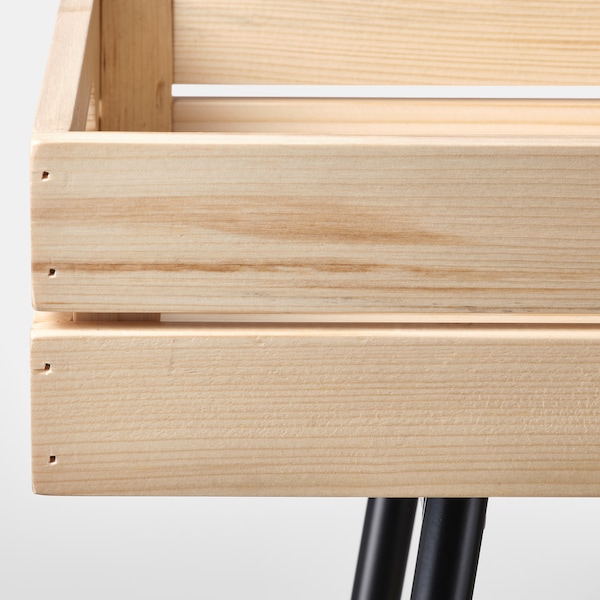 IKEA VANILJSTÅNG plant stand, pine/black, 26 ½ in, Ikea Ireland | 4879LTYHO