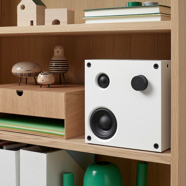 IKEA VAPPEBY bluetooth speaker, 8x8 in White, Ikea Ireland | 0589HUJQD