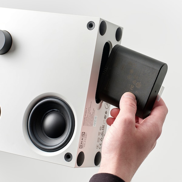 IKEA VAPPEBY bluetooth speaker, 8x8 in White, Ikea Ireland | 0589HUJQD