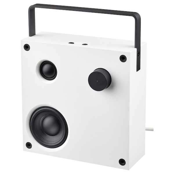 IKEA VAPPEBY bluetooth speaker, 8x8 in White, Ikea Ireland | 0589HUJQD