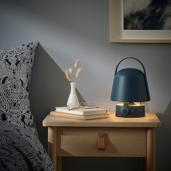 IKEA VAPPEBY bluetooth speaker lamp, outdoor/blue Blue, Ikea Ireland | 8176FULTR
