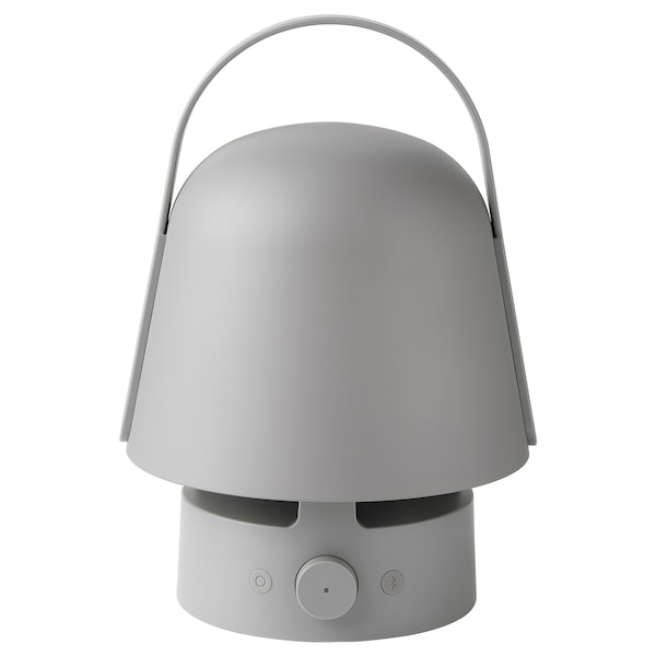 IKEA VAPPEBY bluetooth speaker lamp, outdoor/gray Gray, Ikea Ireland | 3126TOSEQ