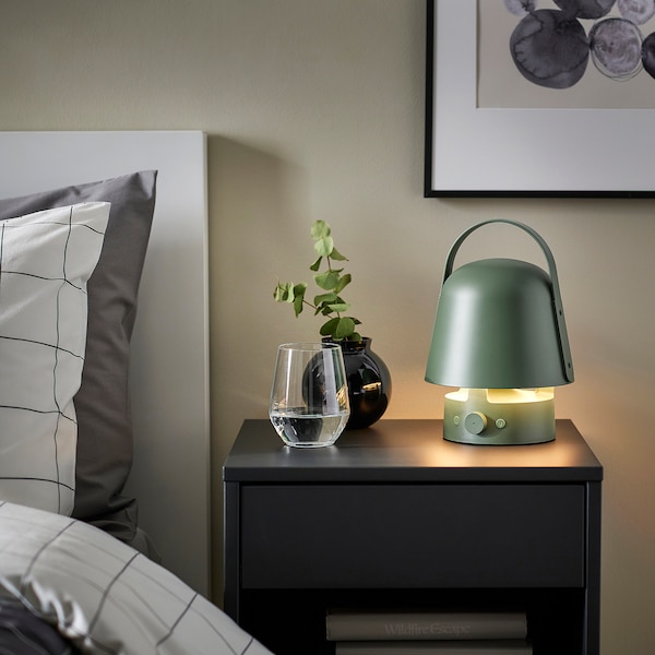 IKEA VAPPEBY bluetooth speaker lamp, outdoor/green Green, Ikea Ireland | 0719STNCZ