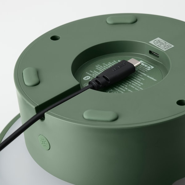 IKEA VAPPEBY bluetooth speaker lamp, outdoor/green Green, Ikea Ireland | 7596UNBET