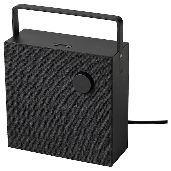 IKEA VAPPEBY front for bluetooth speaker, black, 8x8 in, Ikea Ireland | 2501YDISW
