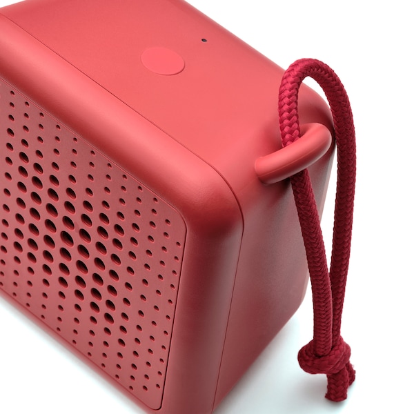 IKEA VAPPEBY portable bluetooth speaker, waterproof red Red, Ikea Ireland | 0716UHELV
