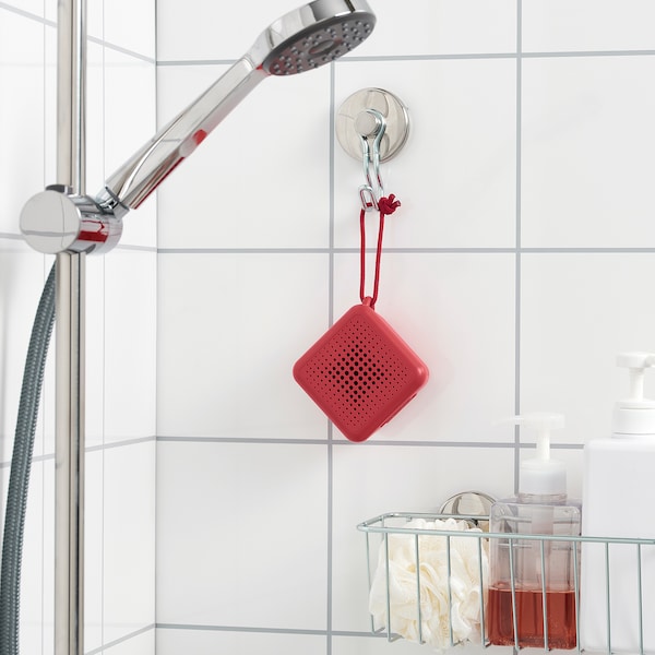 IKEA VAPPEBY portable bluetooth speaker, waterproof red Red, Ikea Ireland | 0716UHELV