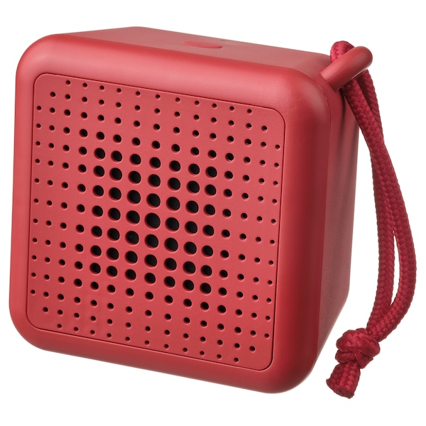 IKEA VAPPEBY portable bluetooth speaker, waterproof red Red, Ikea Ireland | 0716UHELV