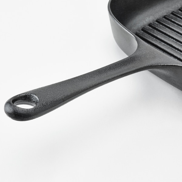 IKEA VARDAGEN grill pan, cast iron, 11x11 in, Ikea Ireland | 9283EJOYN