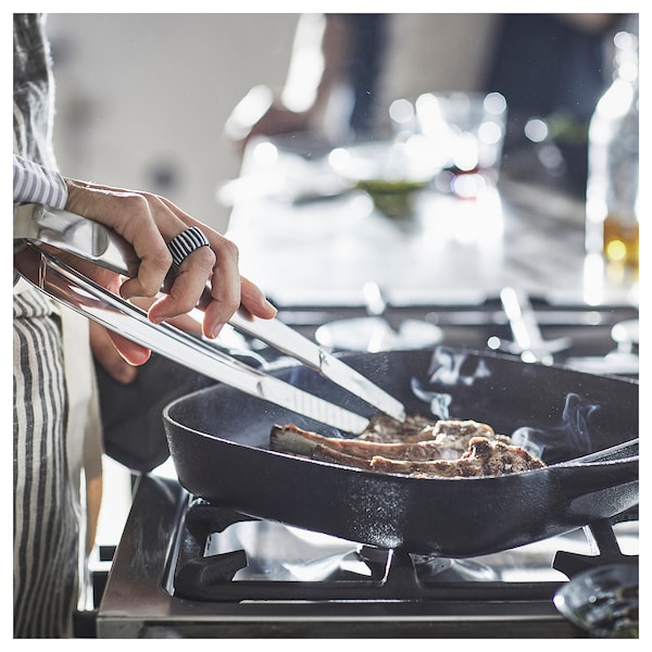 IKEA VARDAGEN grill pan, cast iron, 11x11 in, Ikea Ireland | 9283EJOYN