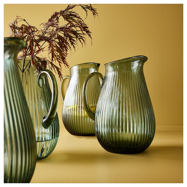 IKEA VARDAGEN pitcher, patterned/dark gray-green, 68 oz, Ikea Ireland | 1953JUVEA