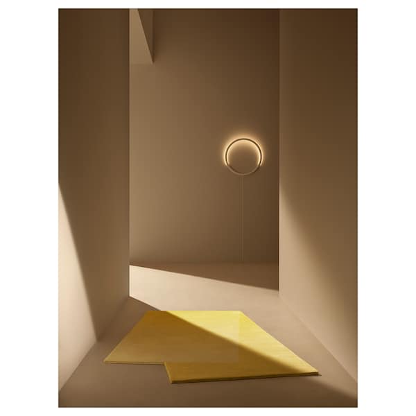 IKEA VARMBLIXT LED wall lamp, white metal/circle, Ikea Ireland | 2604XHZNE