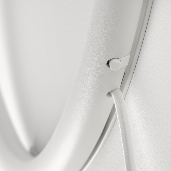 IKEA VARMBLIXT LED wall lamp, white metal/circle, Ikea Ireland | 2604XHZNE