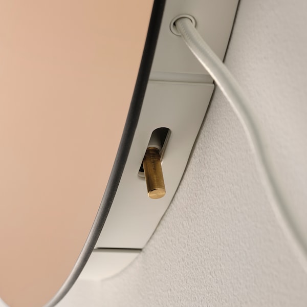 IKEA VARMBLIXT LED wall/mirror lamp, dimmable/bronze color round, Ikea Ireland | 4635IWFSC
