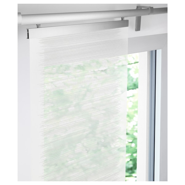 IKEA VATTENAX panel curtain, 24x118 in White / White, Ikea Ireland | 5682DQFPW