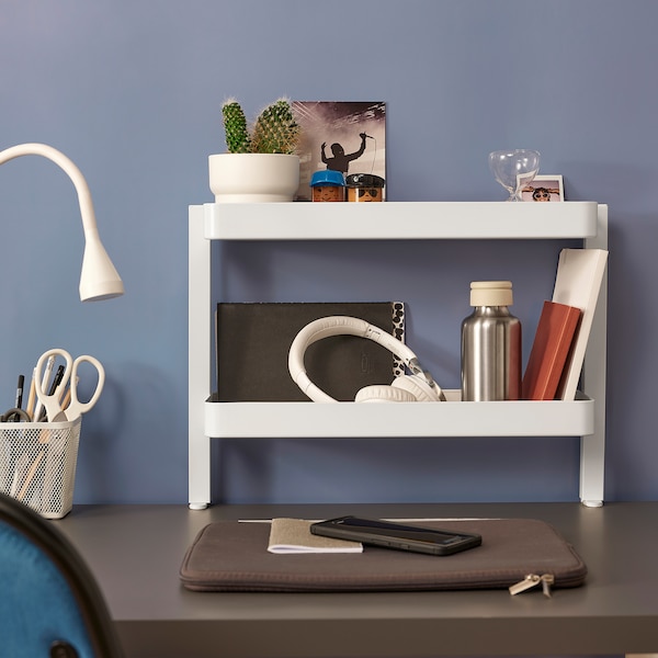 IKEA VATTENKAR desktop shelf, 19 ¼x6 in White, Ikea Ireland | 6472UGILY