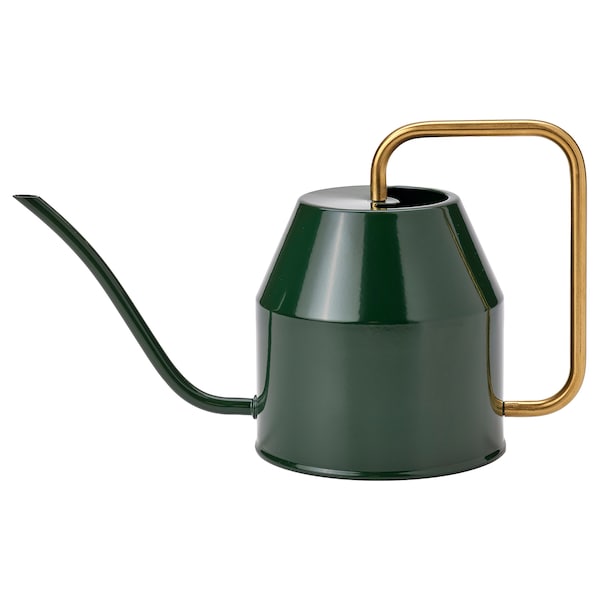 IKEA VATTENKRASSE watering can, black-green/gold, 68 oz, Ikea Ireland | 5364MDKYE