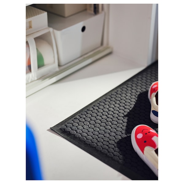 IKEA VATTENVERK door mat, dark gray, 2'0 inx2'11 in Indoor, Ikea Ireland | 5092INXQM