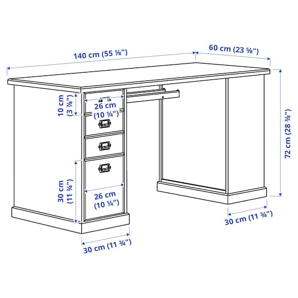 IKEA VEBJÖRN desk, beige, 55 1/8x23 5/8 in, Ikea Ireland | 3265SADPM