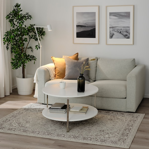 IKEA VEDBÄK rug, low pile, 4'4 inx6'5 in Light Gray, Ikea Ireland | 5162AVZED