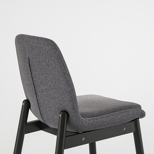 IKEA VEDBO Chair, black, Gunnared dark gray, Ikea Ireland | 5491MOVHD
