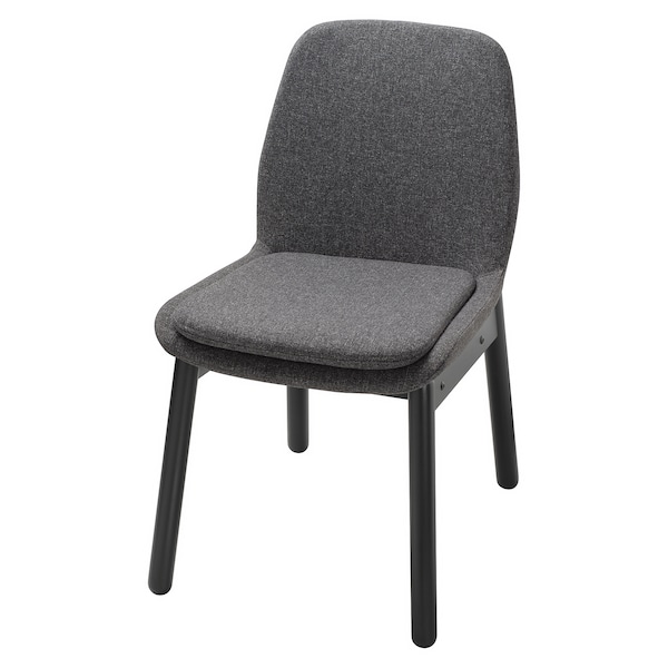 IKEA VEDBO Chair, black, Gunnared dark gray, Ikea Ireland | 5491MOVHD