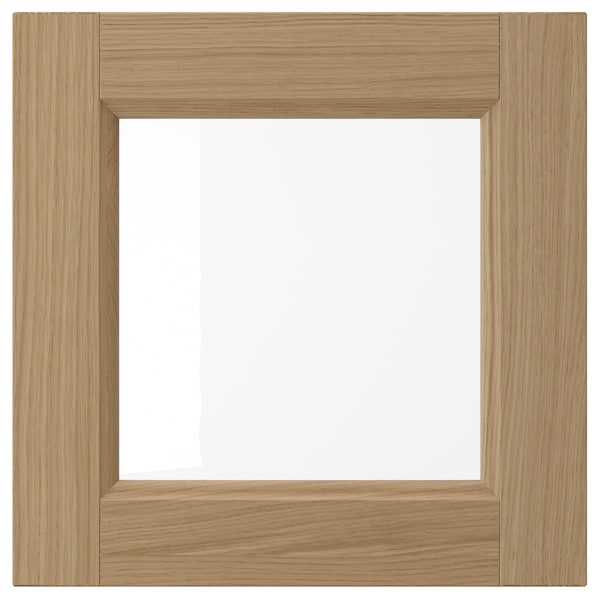 IKEA VEDHAMN glass door, oak, 15x15 in, Ikea Ireland | 4082SWJQB