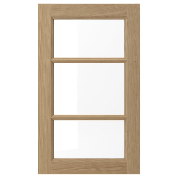 IKEA VEDHAMN glass door, oak, 18x30 in, Ikea Ireland | 0324WKLQR