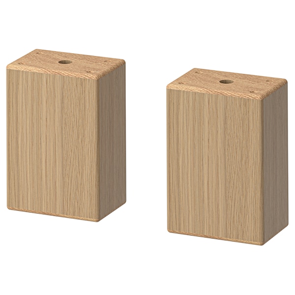 IKEA VEDHAMN leg, oak, 4 3/8 in, 2 pack, Ikea Ireland | 9015RNHJM