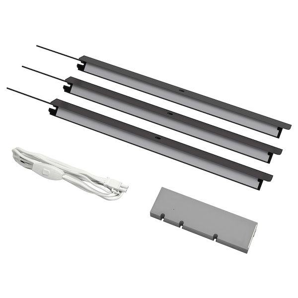 IKEA ÖVERSIDAN / TRÅDFRI lighting kit Dark Gray, Ikea Ireland | 6435HIJTX