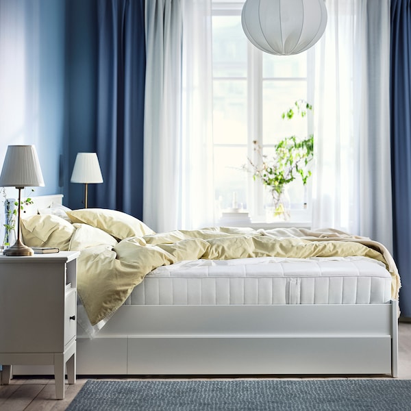 IKEA VESTERÖY pocket spring mattress, Queen Medium Firm / White, Ikea Ireland | 4196AMWGR
