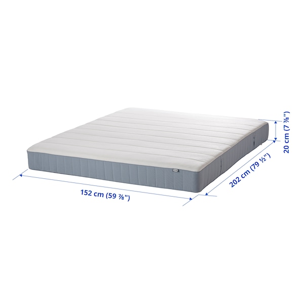 IKEA VESTERÖY pocket spring mattress, Queen Medium Firm / White, Ikea Ireland | 4196AMWGR