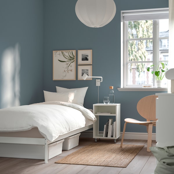 IKEA VEVELSTAD bed frame, Twin White, Ikea Ireland | 4786VBQFD