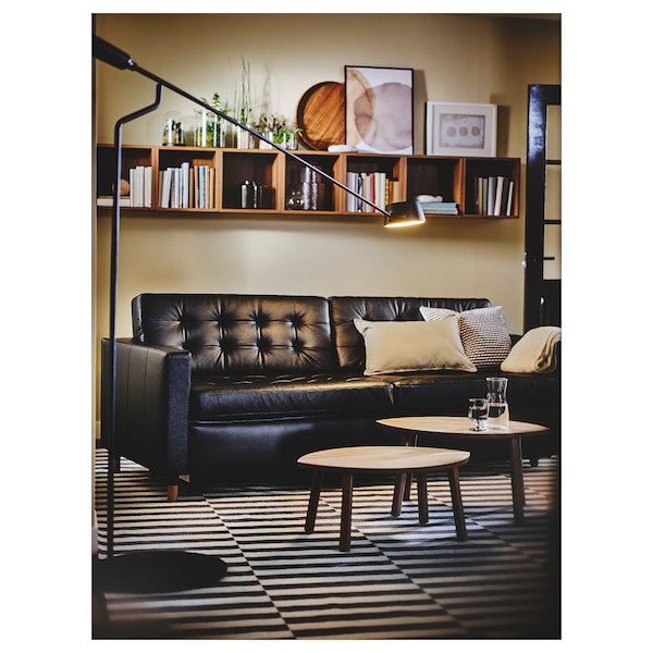 IKEA VÅGHÖJD LED floor lamp, dimmable black, Ikea Ireland | 4392BSENZ