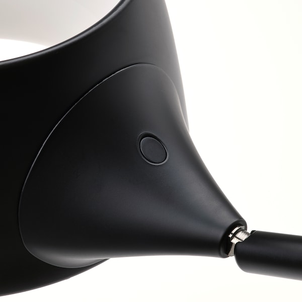 IKEA VÅGHÖJD LED floor lamp, dimmable black, Ikea Ireland | 4392BSENZ