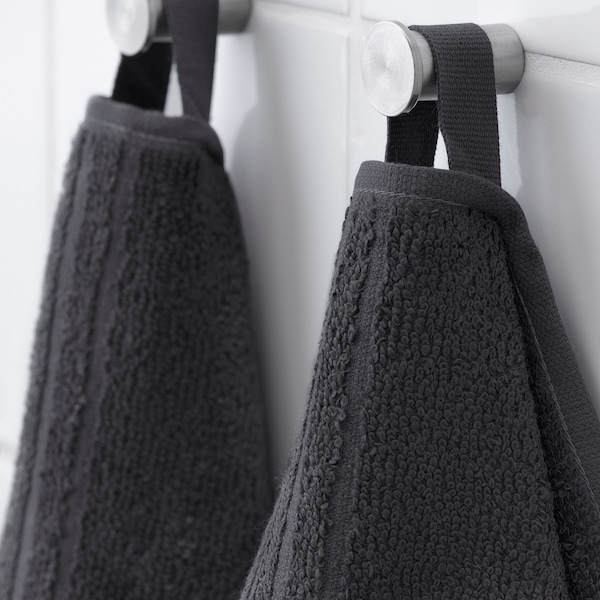 IKEA VÅGSJÖN Hand/bath towel set Black, Ikea Ireland | 7902VCBOQ
