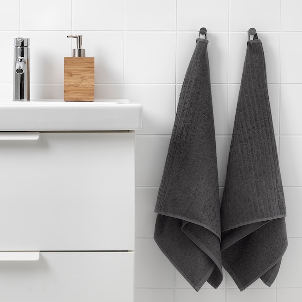 IKEA VÅGSJÖN Hand/bath towel set Black, Ikea Ireland | 7902VCBOQ