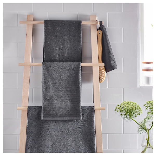IKEA VÅGSJÖN Hand/bath towel set Black, Ikea Ireland | 7902VCBOQ