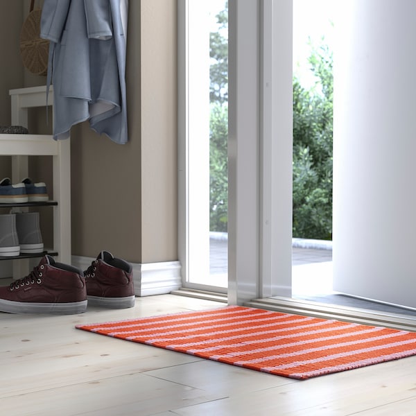 IKEA VÄGSKYLT door mat, 2'0 inx2'11 in Pink / Orange, Ikea Ireland | 2035FZQVE